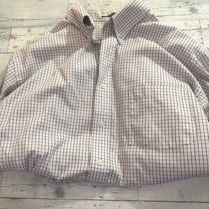 Arrow White and Blue Casual Button Down Shirt